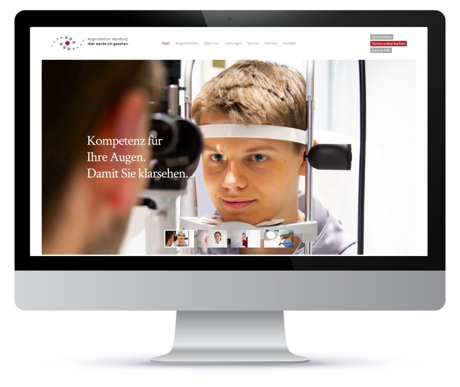 Augenzentren Hamburg - Webdesign goodguysadvertising